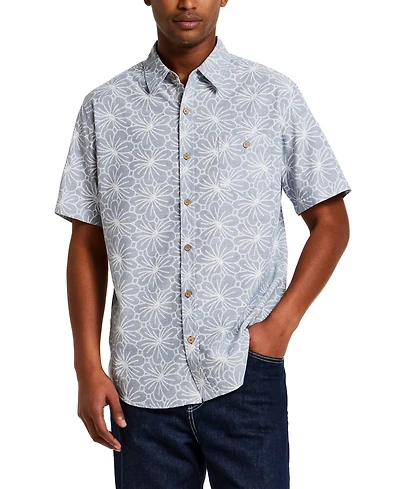 Weatherproof Vintage Men's Short-Sleeve Print Shirt