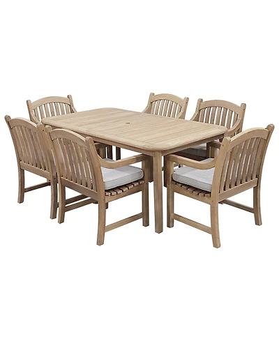 Bristol 118" Rectangle Extension Outdoor Dining Set (Table and Chairs), Created for Macy's