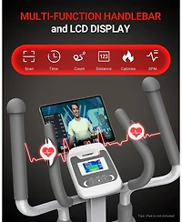 Harison Elliptical Machine for Home, 350 Lbs Capacity, 16-Level Magnetic Resistan