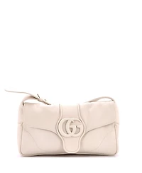 Pre-Owned Gucci Small Monochrome Aphrodite Shoulder Bag Leather