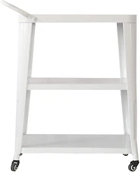 Flynama 3-Tier Metal Rolling Utility Cart with Swivel Wheels and Handle