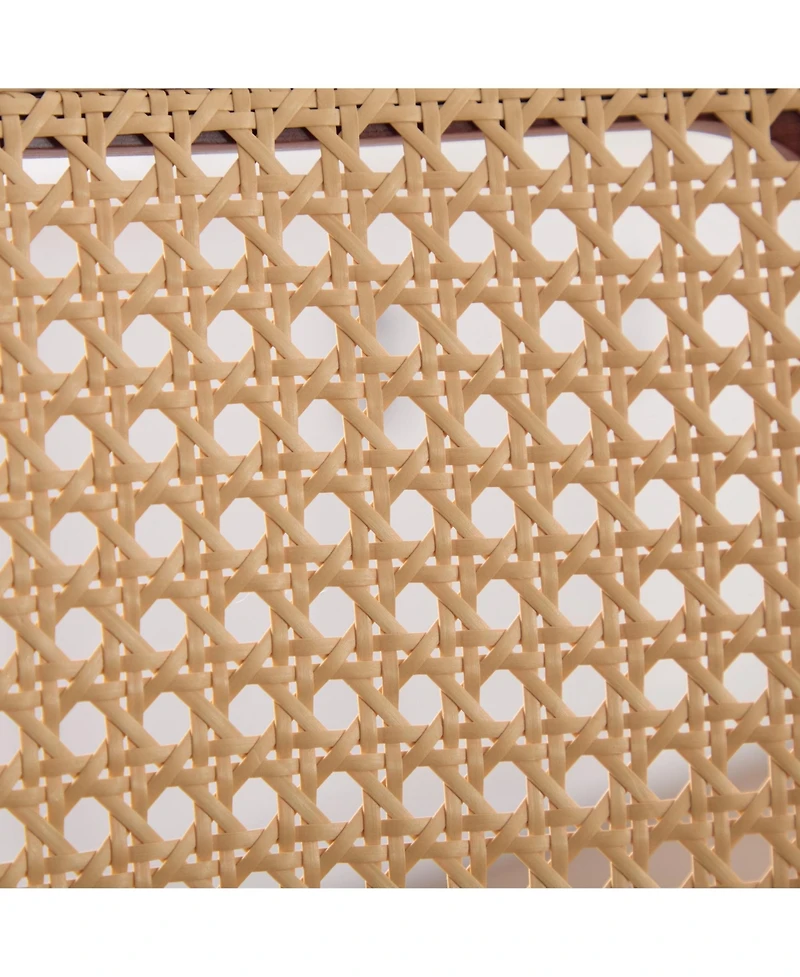 sumyeg 26 Inch Counter Height Swivel Bar Stools with Rattan Back and Upholstered Seat Set of 3