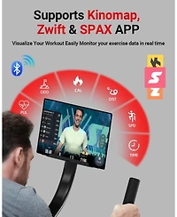 Harison Semi-Commercial Exercise Bike, 400 lbs Capacity, Magnetic with Bluetooth (Hrm-X8)