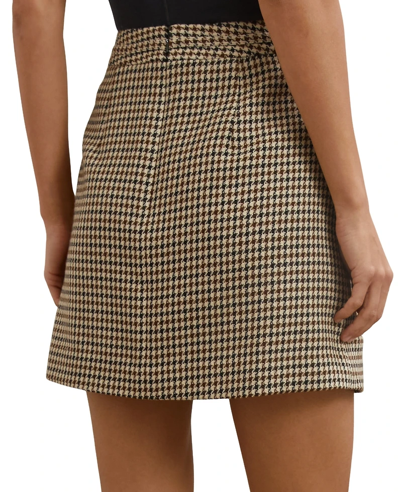 Reiss Women's Wool-Blend Check Mini Skirts