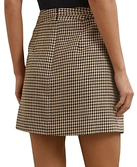 Reiss Women's Wool-Blend Check Mini Skirts