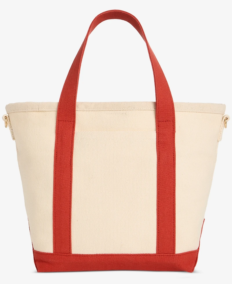 On 34th Beaded Canvas Small Tote Handbag, Macy's Exclusive