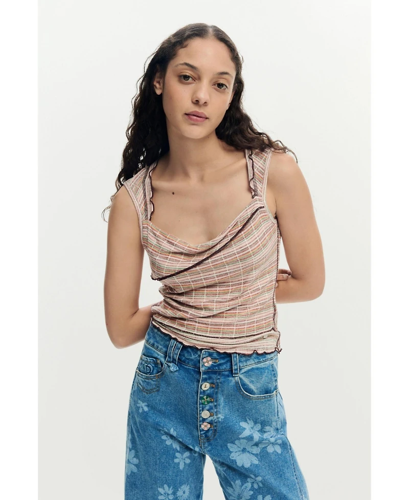 Desigual Women's Floral jeans