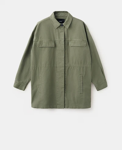 Mango Women's Oversized Denim Parka