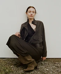Mango Women's Pockets Oversized Jacket