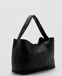 Mango Women's Braided Bucket Bag