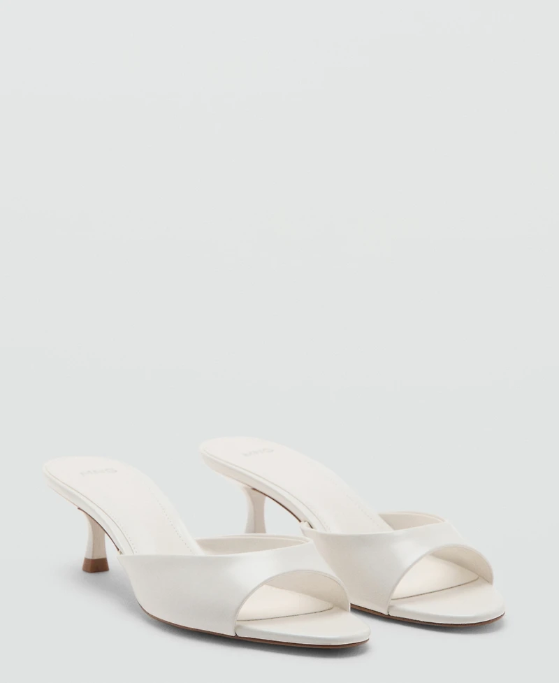 Mango Women's Strap Kitten-Heel Sandals