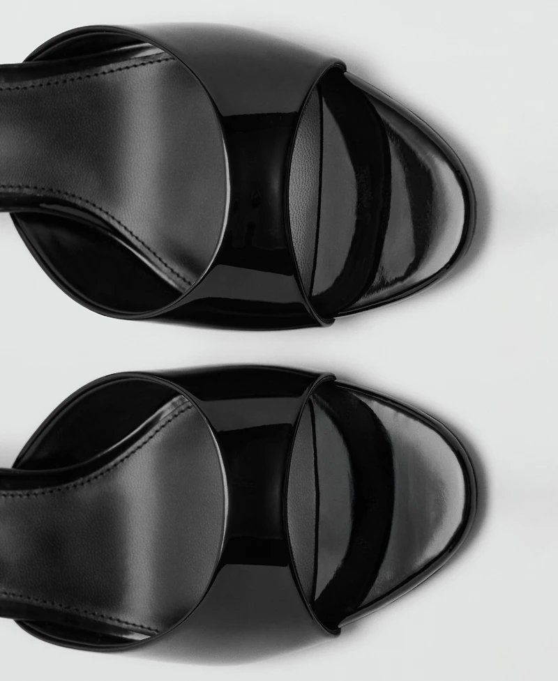 Mango Women's Strap Kitten-Heel Sandals