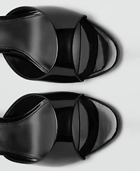 Mango Women's Strap Kitten-Heel Sandals