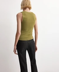 Mango Women's Round-Neck Knitted Top