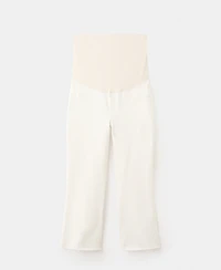 Mango Women's Maternity Flared Cropped Jeans