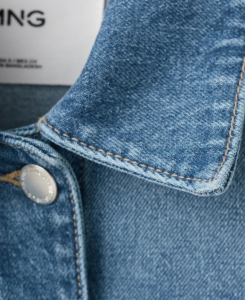 Mango Women's Pockets Denim Jacket