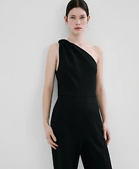 Mango Women's Knot Long Jumpsuit