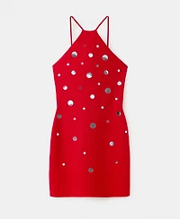 Mango Women's Halter-Neck Knitted Dress