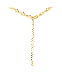 Jessica Simpson Resin Stone Dangle Pendant Necklace for Women, Gold-Tone Statement Necklace