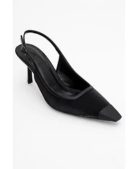 Prologue Shoes Women's Alive Satin Pointed Toe Pump