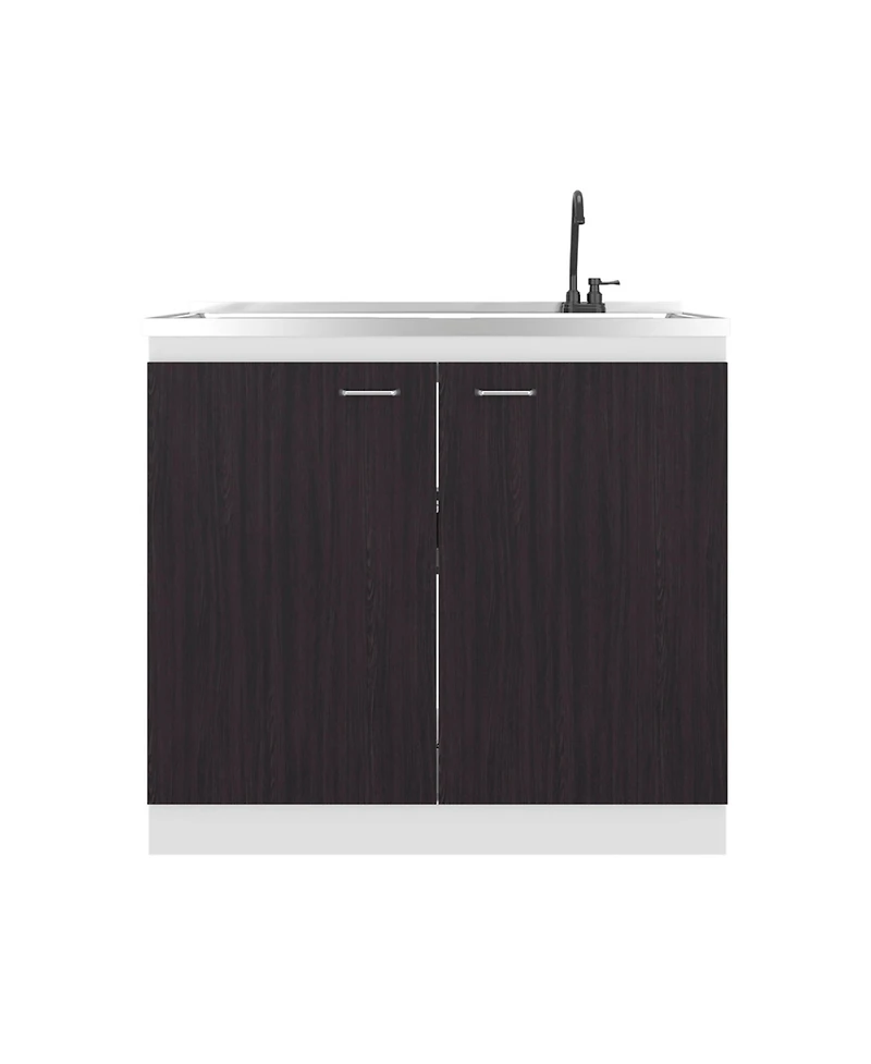 Fm Furniture Extremo Kitchen Storage Cabinet with 2 Doors and 3 Shelves