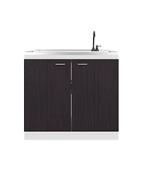 Fm Furniture Extremo Kitchen Storage Cabinet with 2 Doors and 3 Shelves