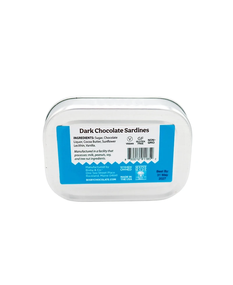 Bixby Chocolates Dark Chocolate Sardines, 3 Pack
