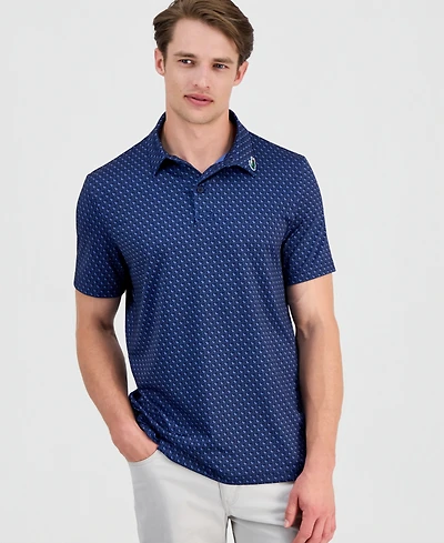 Lacoste Men's Ribbed Collar Printed Polo Shirt