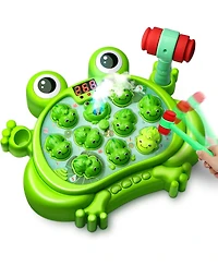 HopeRock Toys , Whack A Frog Game,with 5 Modes,45 Levels,9 Music Spray and Light-up
