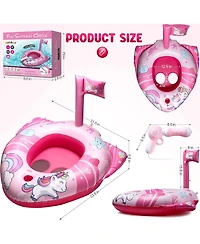 HopeRock Unicorn Pool Floats for Toddlers and Kids, with Water Gun, Pool Toys for Old Girls
