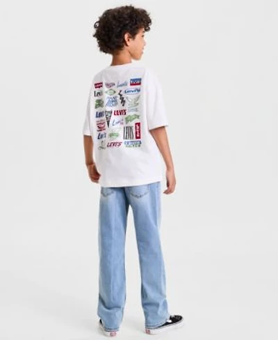 Levis Boys 8 20 Heritage Logos Tee 514 Straight On The Move Jeans