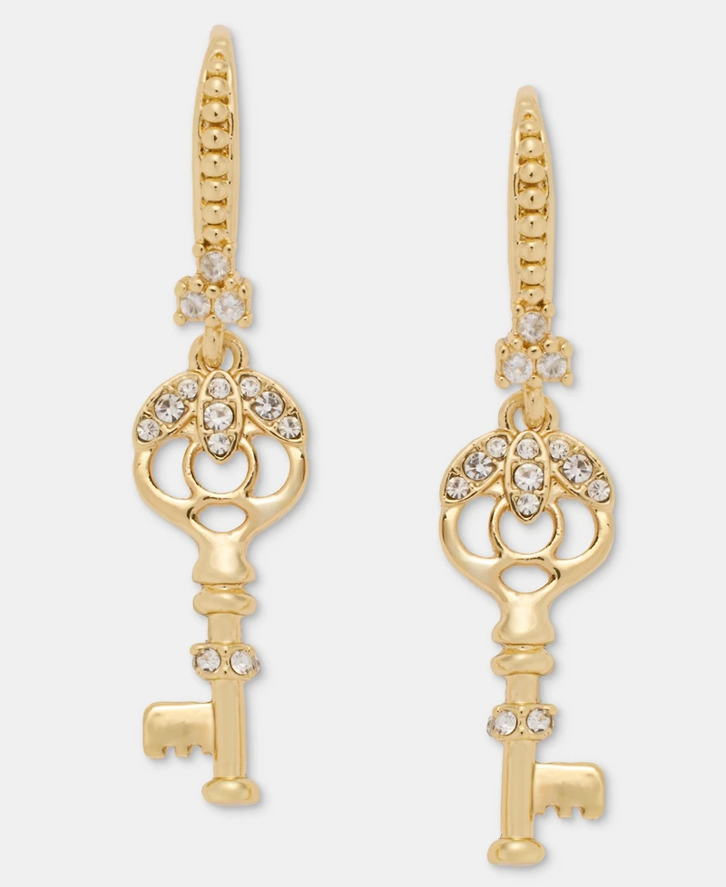 Marchesa Pave Key Drop Earrings