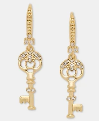 Marchesa Pave Key Drop Earrings