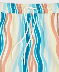Mode of One Men's Wave Stripe 6.5" Drawstring Shorts, Macy's Exclusive