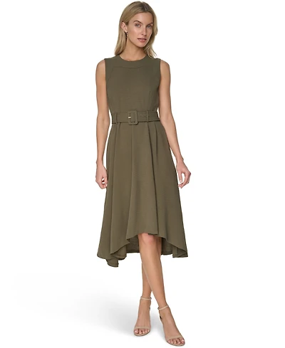 Calvin Klein Women's Crew Neck Midi Dress