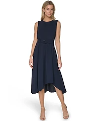 Calvin Klein Women's Crew Neck Midi Dress
