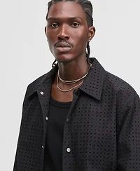 Mode of One Men's Eyelet Coach Jacket, Macy's Exclusive