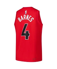 Nike Big Boys and Girls Scottie Barnes Red Toronto Raptors Swingman Icon Edition Jersey