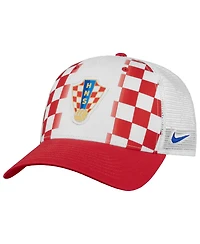 Nike Men's White Croatia National Team Rise Trucker Adjustable Hat