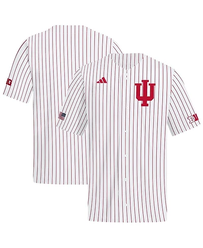 Adidas Men's White Indiana Hoosiers Home Replica Baseball Jersey