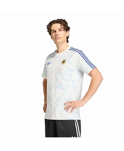 Adidas Men's White Argentina National Team All Over Printed T-Shirt