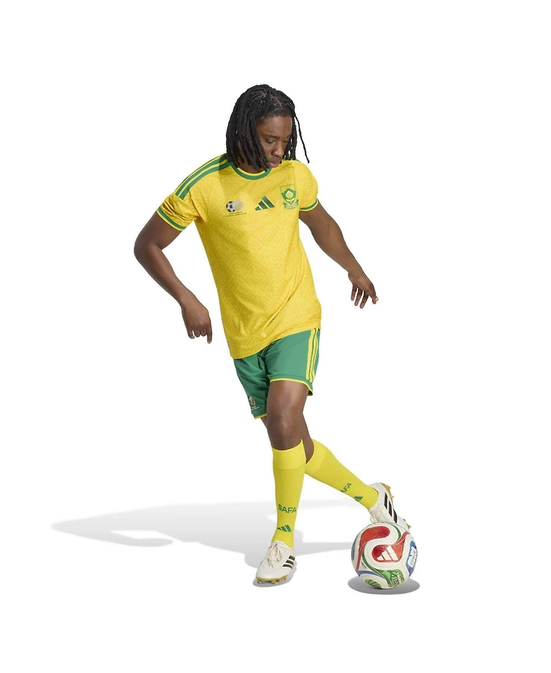 Adidas Men's Yellow South Africa National Team Home On-Field Authentic Jersey