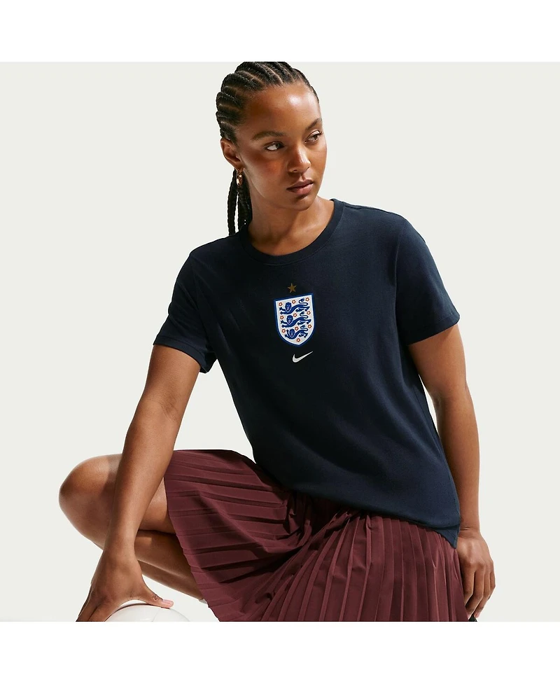 Nike Women's Blue England National Team Crest T-Shirt