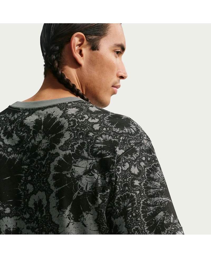 Nike Men's Gray Netherlands National Team Allover Print T-Shirt