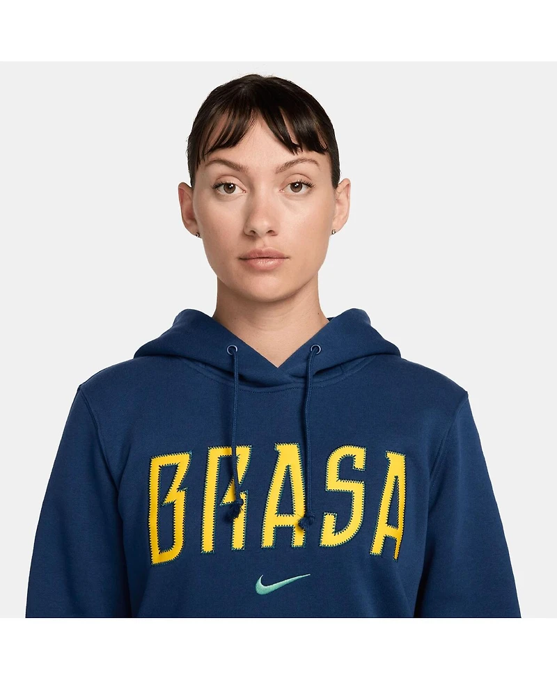 Nike Women's Blue Brazil National Team Phoenix Fleece Hoodie