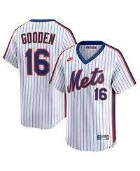 Nike Men's Dwight Gooden White New York Mets Cooperstown Collection Limited Jersey