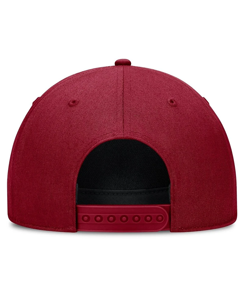 Nike Men's and Women's Crimson Oklahoma Sooners 2026 Basketball Refresh 5-Panel Rope Rise Hat