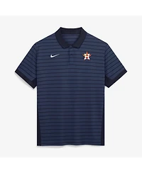 Nike Men's Navy Houston Astros Authentic Collection Striped Victory Dri-fit Polo Shirt