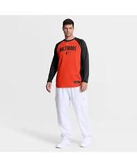 Nike Men's Orange Baltimore Orioles Authentic Collection Raglan Dri-fit Sweatshirt