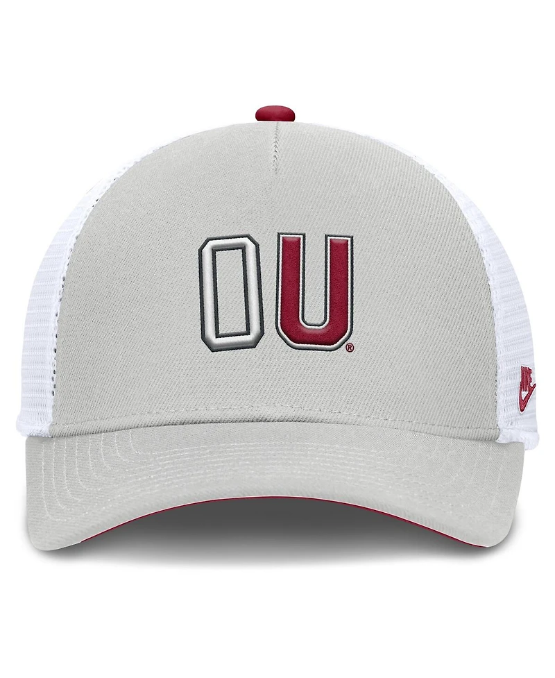 Nike Men's and Women's Gray Oklahoma Sooners 2026 Basketball Refresh 5-Panel Rise Trucker Hat
